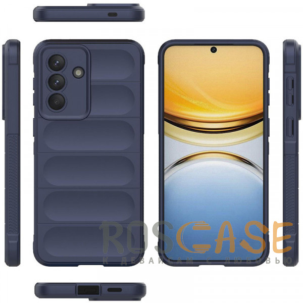 Фото Темно-синий Flex Silicone | Противоударный чехол для Samsung Galaxy A57 с защитой камеры и микрофиброй