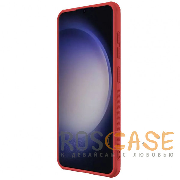 Изображение Красный Nillkin Super Frosted Shield Pro | Матовый чехол из пластика и ТПУ для Samsung Galaxy S24 Plus