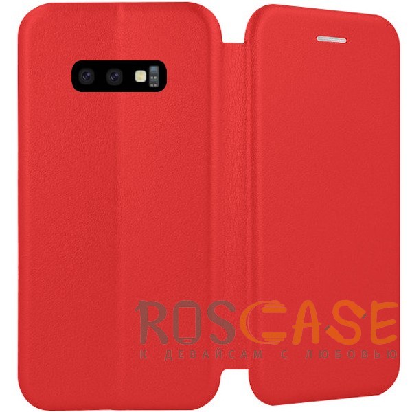 Изображение Красный Open Color | Чехол-книжка для Samsung Galaxy S10e с функцией подставки и магнитом