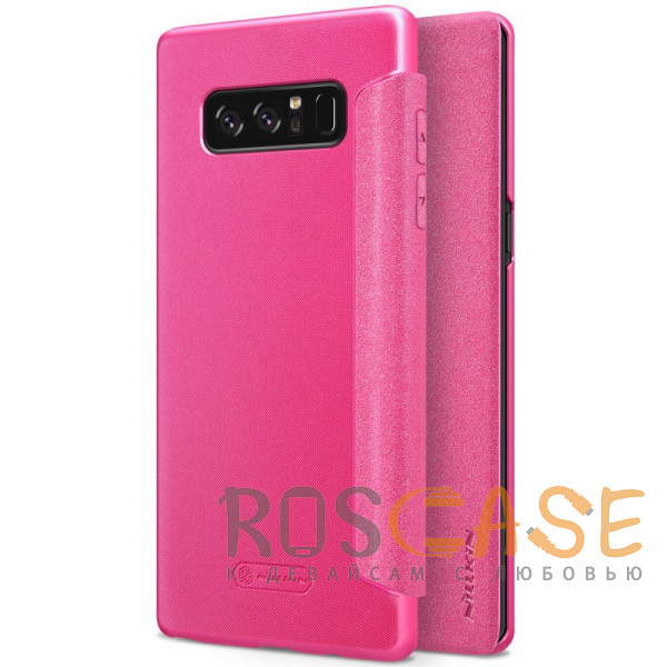 Фото Розовый Nillkin Sparkle | Чехол-книжка для Samsung Galaxy Note 8