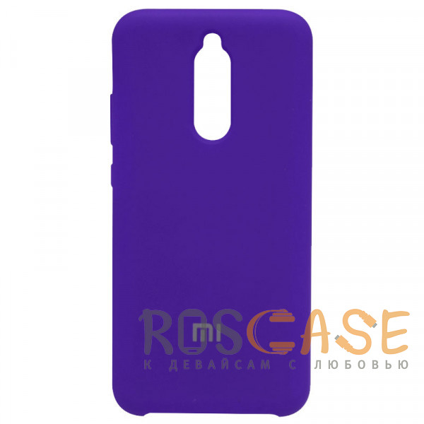 Фото Фиолетовый Silicone Cover | Чехол силиконовый с микрофиброй для Xiaomi Redmi 8