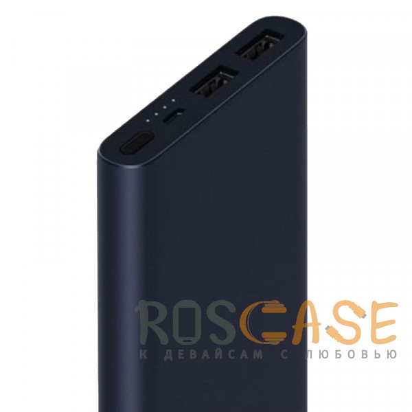 Фотография Черный Xiaomi Mi 2i | Портативное зарядное устройство Power Bank 10000mAh Original (2 USB,2.1A+1.5A)