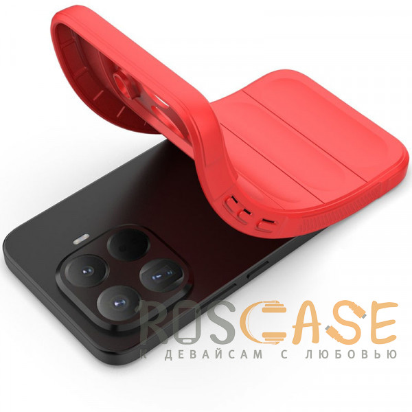 Фотография Красный Flex Silicone | Противоударный чехол для Xiaomi Mi 15T Pro с защитой камеры и микрофиброй