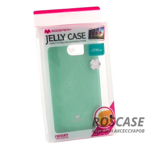 Фотография Бирюзовый Mercury Jelly Pearl Color | Яркий силиконовый чехол для для HTC 10 / 10 Lifestyle