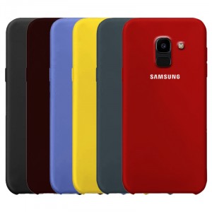 Силиконовый чехол для Samsung J600F Galaxy J6 (2018) с покрытием soft touch