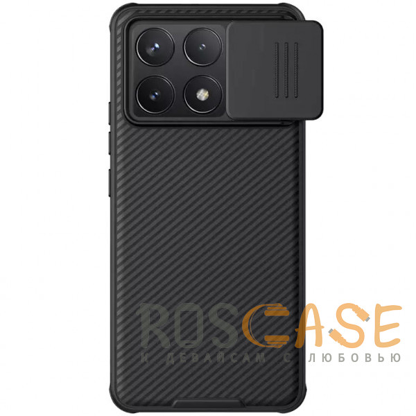 Фото Черный Nillkin CamShield Pro | Чехол из пластика и TPU с защитой камеры для Xiaomi Poco F6 Pro / Redmi K70 / K70 Pro