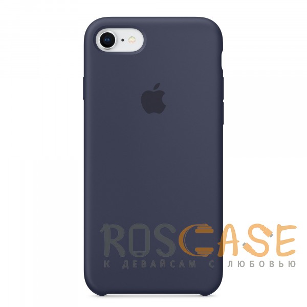 Фотография Тёмно-синий Чехол Silicone Case для iPhone 7/8/SE (2020)