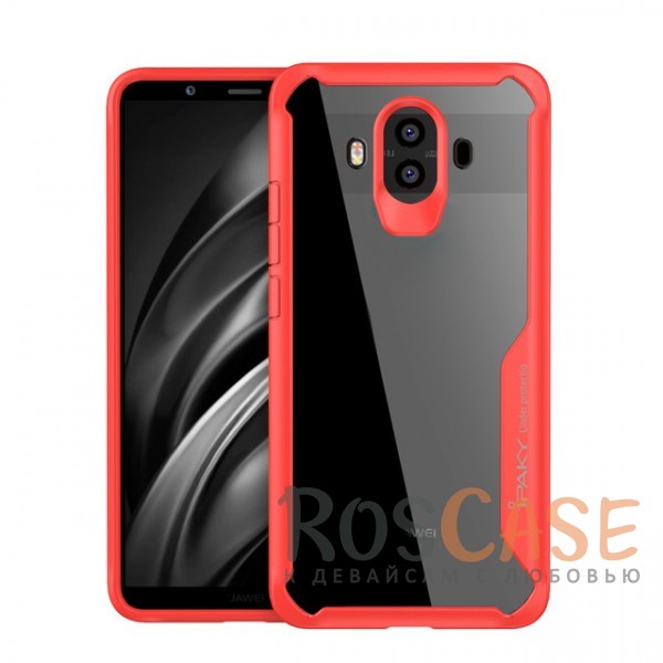 Фото Красный iPaky Luckcool | Чехол для Huawei Mate 10 с цветными силиконовыми вставками