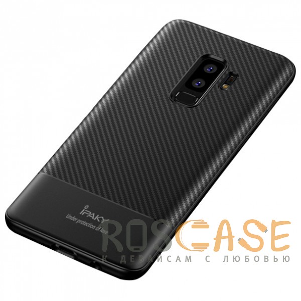 Фотография Черный iPaky Musy | Ультратонкий чехол для Samsung Galaxy S9+ с карбоновым покрытием