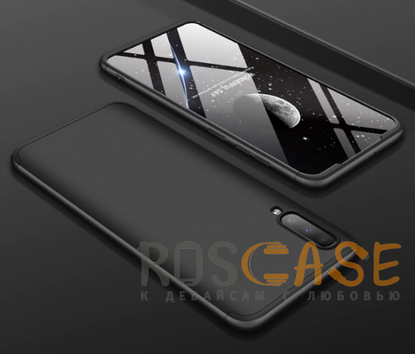 Фотография Черный GKK LikGus 360° | Двухсторонний чехол для Samsung A705F Galaxy A70 с защитными вставками