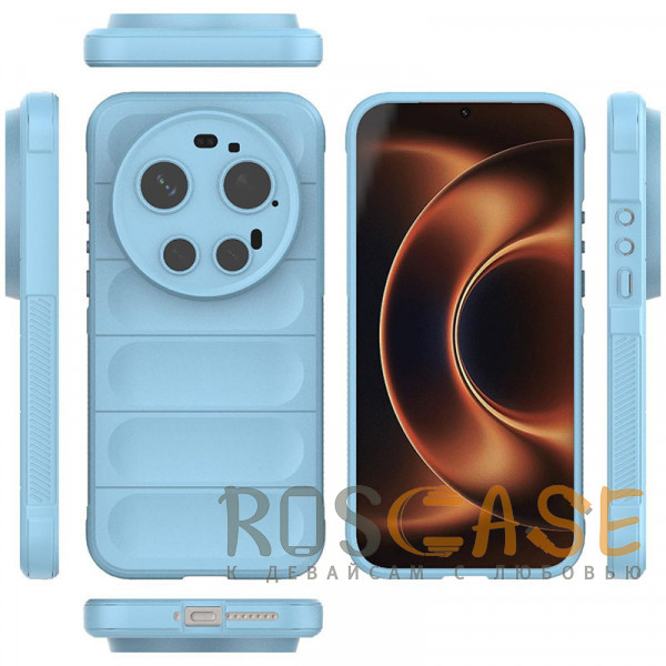 Фото Голубой Flex Silicone | Противоударный чехол для Xiaomi Mi 17 Ultra с защитой камеры и микрофиброй