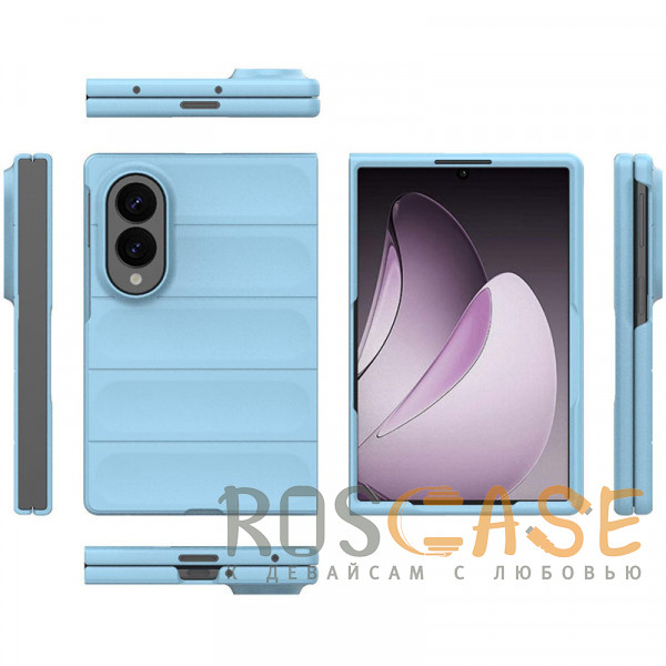 Изображение Голубой Flex Matte | Пластиковый чехол с Soft Touch покрытием для Samsung Galaxy Z Fold 8