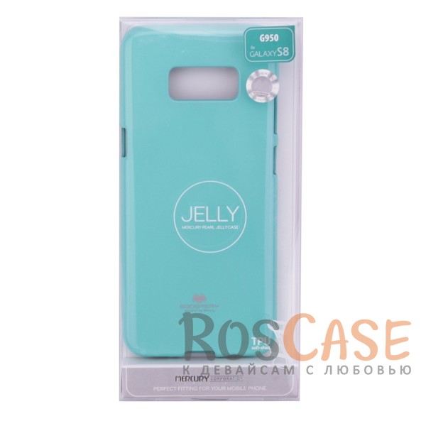 Фотография Бирюзовый Mercury Jelly Pearl Color | Яркий силиконовый чехол для для Samsung G950 Galaxy S8