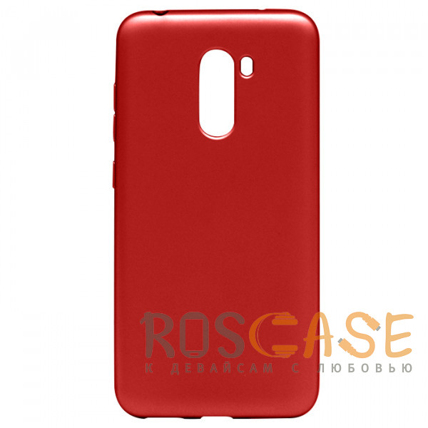 Фото Красный J-Case THIN | Гибкий силиконовый чехол 0.5 мм для Xiaomi Pocophone F1