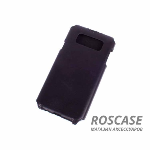 Фотография Черный Прочный кожаный флип-чехол Valenta с гладкой поверхностью для Samsung A700H / A700F Galaxy A7