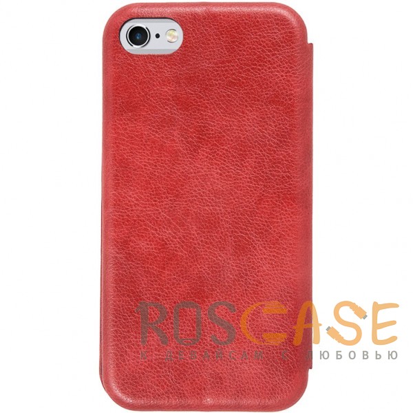 Изображение Красный Open Color 2 | Чехол-книжка на магните для iPhone 6/6s с подставкой и внутренним карманом