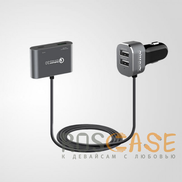 Фото Серый Nillkin Car Charger | Автомобильное зарядное устройство в прикуриватель авто