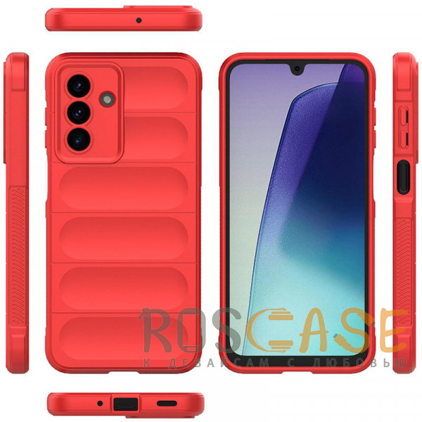 Фото Красный Flex Silicone | Противоударный чехол для Samsung Galaxy A17 с защитой камеры и микрофиброй