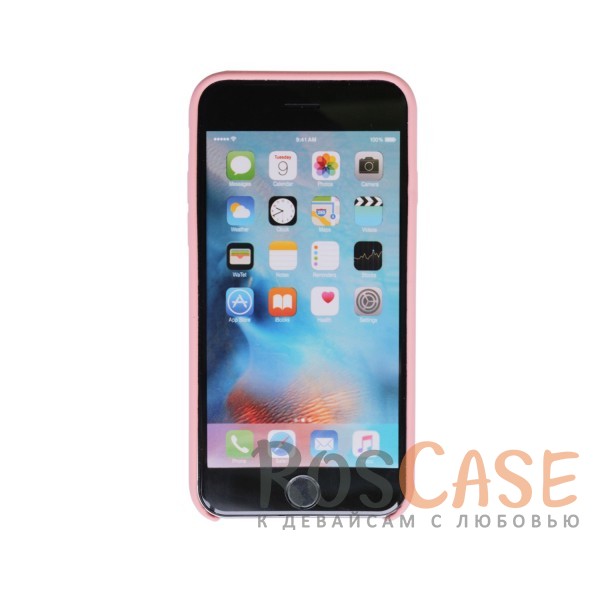 Фотография Розовый / Pink Sand Оригинальный силиконовый чехол для Apple iPhone 6/6s (4.7") (реплика)