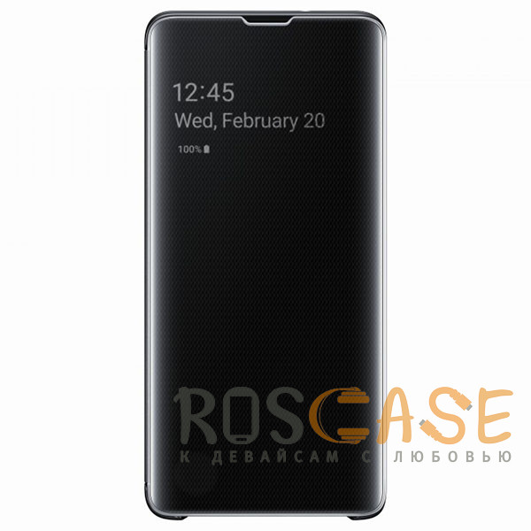 Фото Черный Чехол-книжка RosCase с дизайном Clear View для Huawei Honor 8X