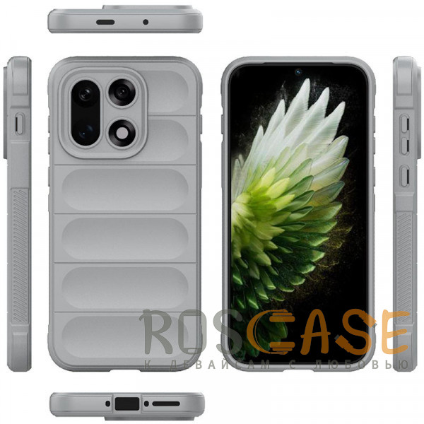 Фото Серый Flex Silicone | Противоударный чехол для OnePlus 15 5G с защитой камеры и микрофиброй