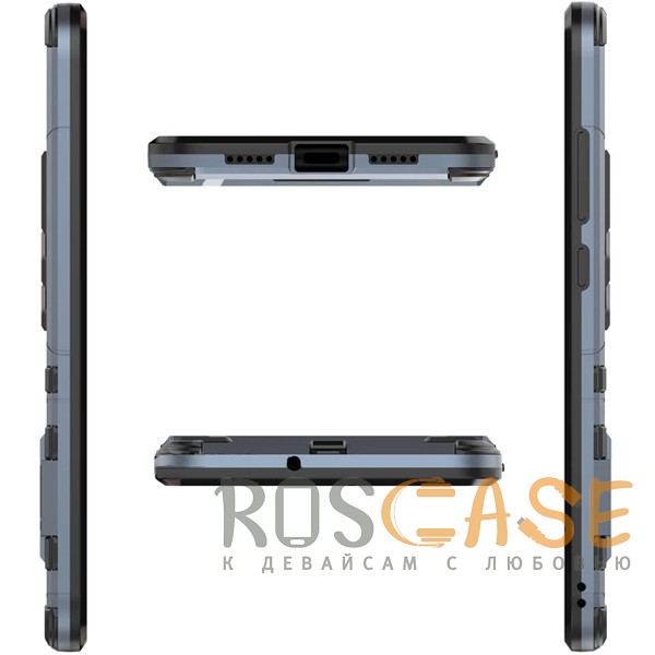 Фотография Серый / Metal slate Transformer | Противоударный чехол для Xiaomi Mi 8 с мощной защитой корпуса