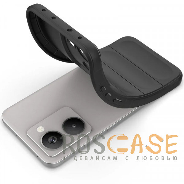 Фотография Черный Flex Silicone | Противоударный чехол для Realme P3 Ultra 5G с защитой камеры и микрофиброй