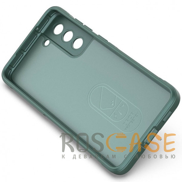 Изображение Зеленый Flex Silicone | Противоударный чехол для Samsung Galaxy S21 FE с защитой камеры и микрофиброй