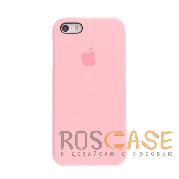 Фото Нежно-розовый Чехол Silicone Case для iPhone 5/5S
