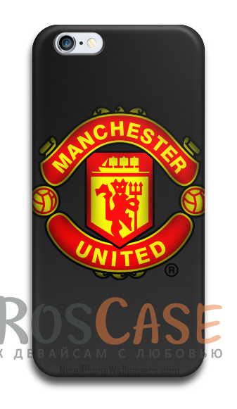 Фото Манчестер Юнайтед Пластиковый чехол RosCase "Футбольные команды" для iPhone 6/6s (4.7")
