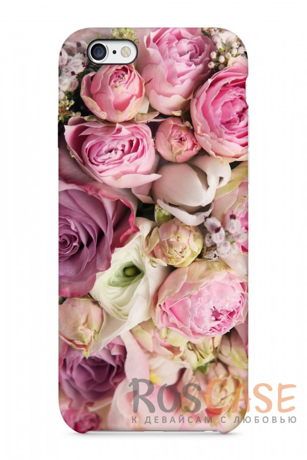 Фото Весенний Букет Пластиковый чехол RosCase "Цветы" для iPhone 6/6s (4.7")