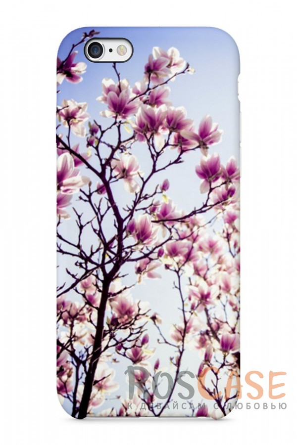 Фото Запах Весны Пластиковый чехол RosCase "Цветы" для iPhone 6/6s (4.7")