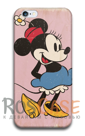 Фото Минни Ретро Пластиковый чехол RosCase "Disney" для iPhone 5/5S/SE
