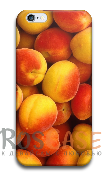 Фото Персик Пластиковый чехол RosCase "Фрукты" для iPhone 5C