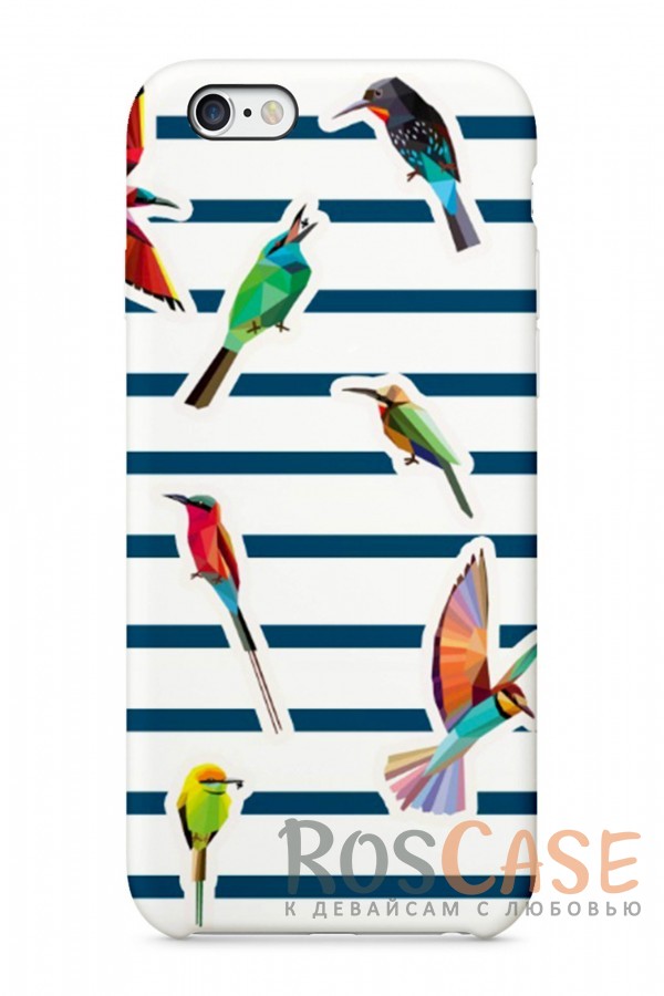 Фото Тропические Птички Пластиковый чехол RosCase "Отпуск" для iPhone 6/6s (4.7")
