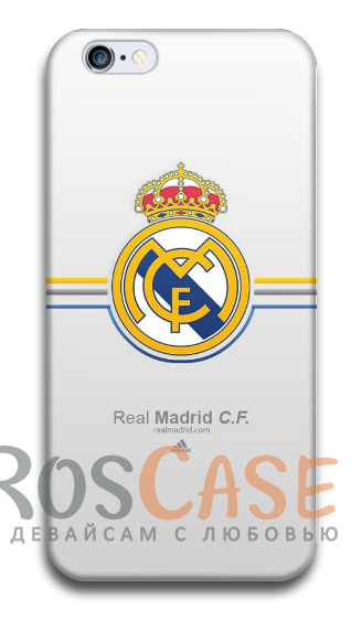 Фото Реал Мадрид №2 Пластиковый чехол RosCase "Футбольные команды" для iPhone 5/5S/SE