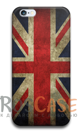 Фото Флаг Англии Пластиковый чехол RosCase "Флаги" для iPhone 4/4S