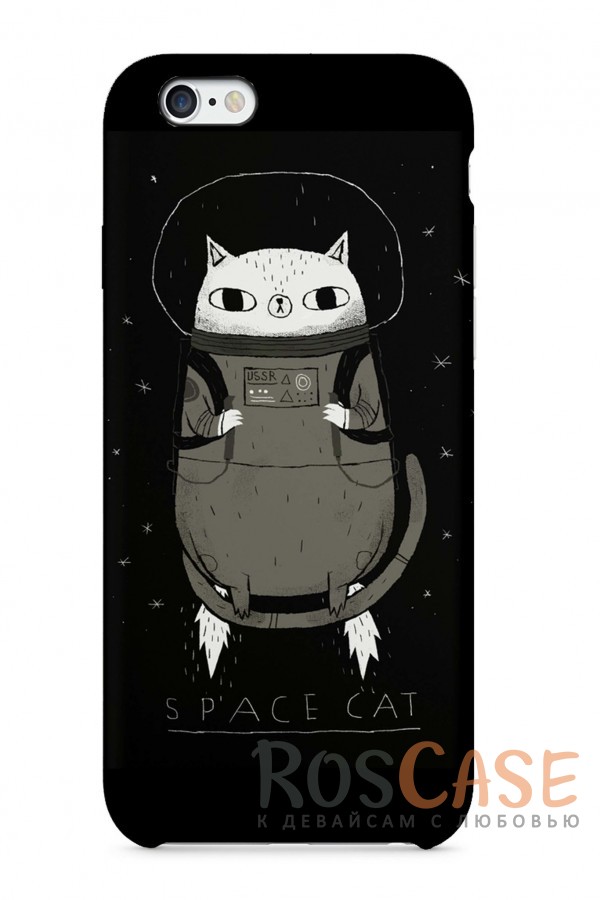 Фото Space cat Пластиковый чехол RosCase "Вселенная" для iPhone 6/6s (4.7")