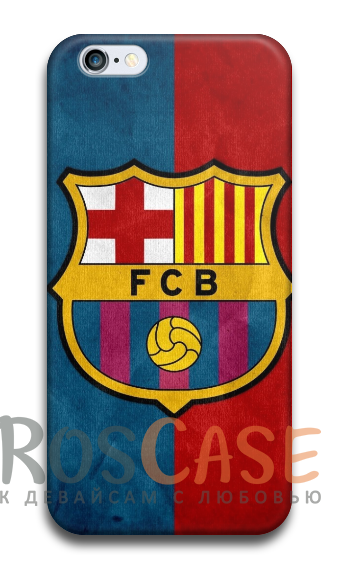 Фото Барселона Пластиковый чехол RosCase "Футбольные команды" для iPhone 5/5S/SE