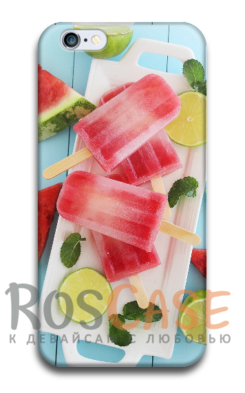 Фото Мороженное Пластиковый чехол RosCase "ЛЕТО!" для iPhone 5/5S/SE