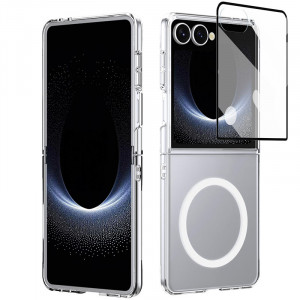 Crystal 3D Magsafe | Прозрачный пластиковый чехол для Samsung Galaxy Z Flip 8