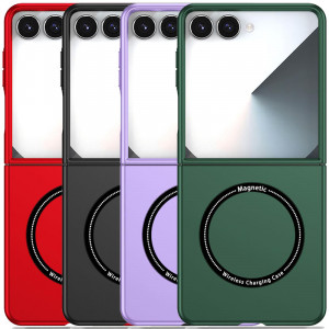 Matte Shield | Тонкий матовый пластиковый чехол с поддержкой Magsafe для Samsung Galaxy Z Flip 8