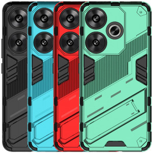Megatron | Противоударный чехол-подставка для Xiaomi Redmi Turbo 3 / Poco F6 с защитой камеры