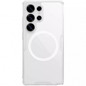 Nillkin Nature PRO Magnetic | Прозрачный силиконовый чехол с поддержкой Magsafe для Samsung Galaxy S25 Ultra