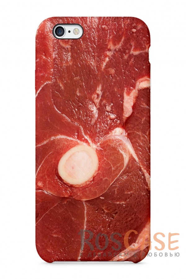 Фото Мясо Пластиковый чехол RosCase "Еда" для iPhone 6/6s (4.7")