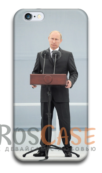 Фото Спикер Пластиковый чехол RosCase "Путин" для iPhone 5/5S/SE