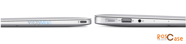 USB вход и функциональные разъемы ноутбука Macbook Air Stealth
