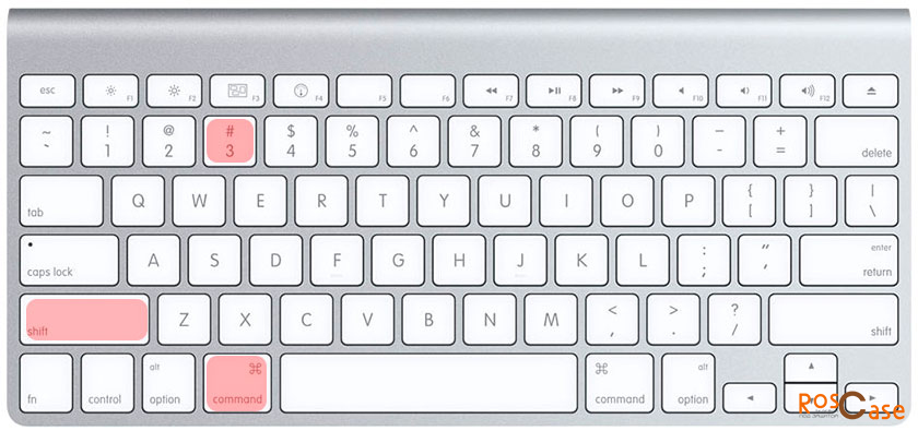 Скриншот на клавиатуре Mac устройства