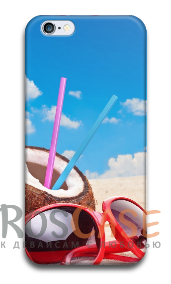 Фото Коктейль №2 Пластиковый чехол RosCase "ЛЕТО!" для iPhone 6/6s plus (5.5")